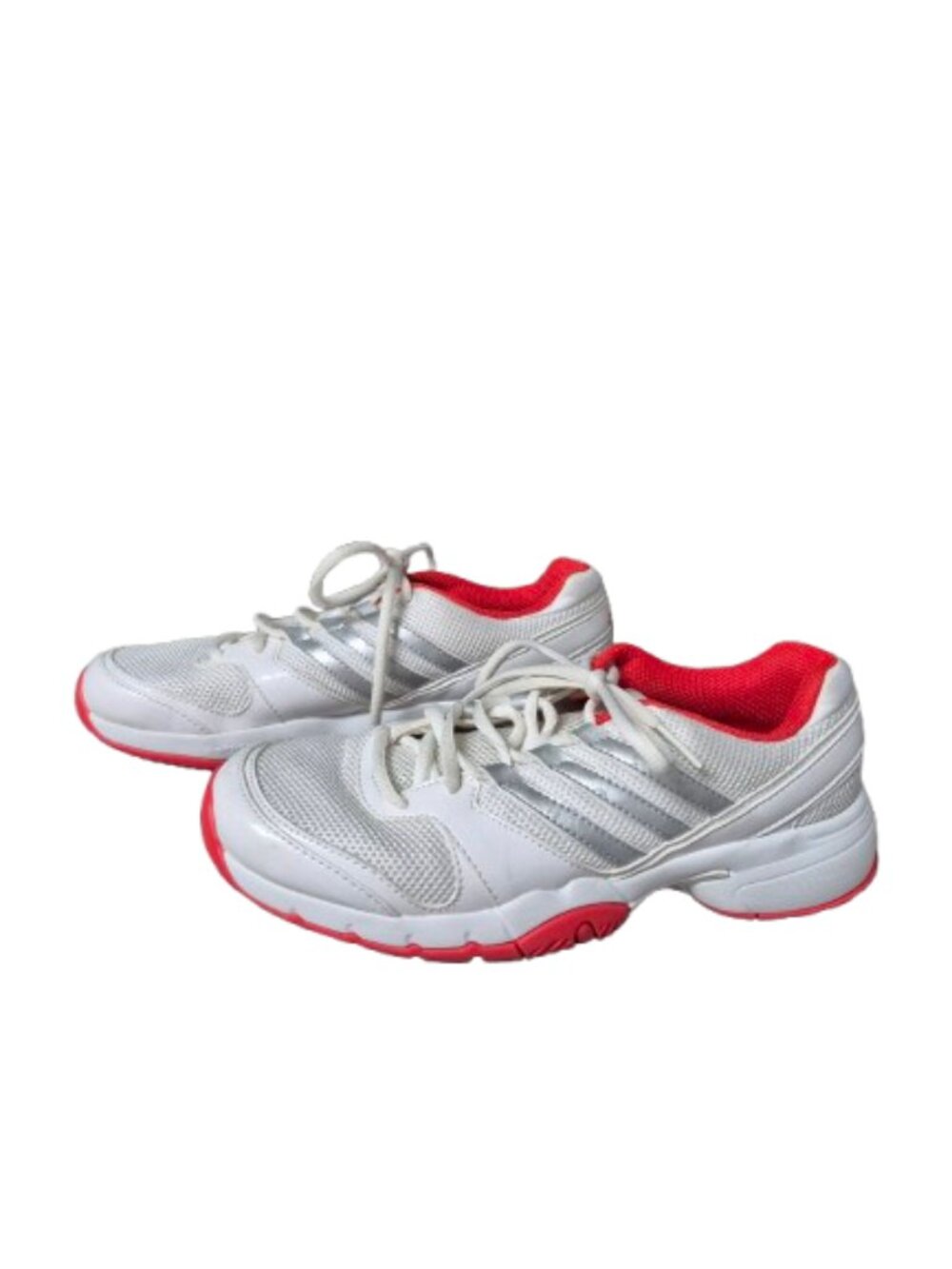 6.5 Adidas Bercuda Tennis Pickle Ball Shoes White Orange